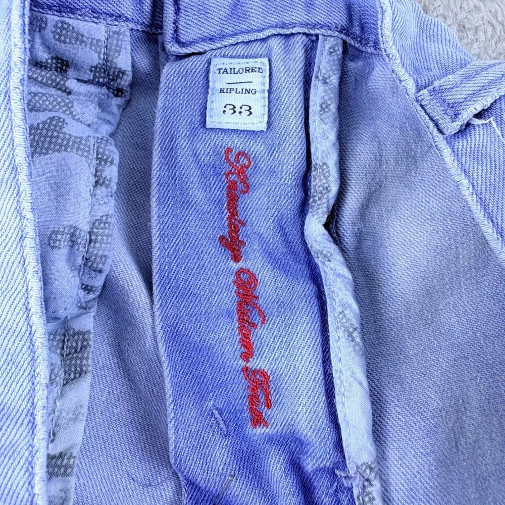 Robert Graham Jeans Mens 33 Light Wash Blue Stretch Denim Casual Designer Pants